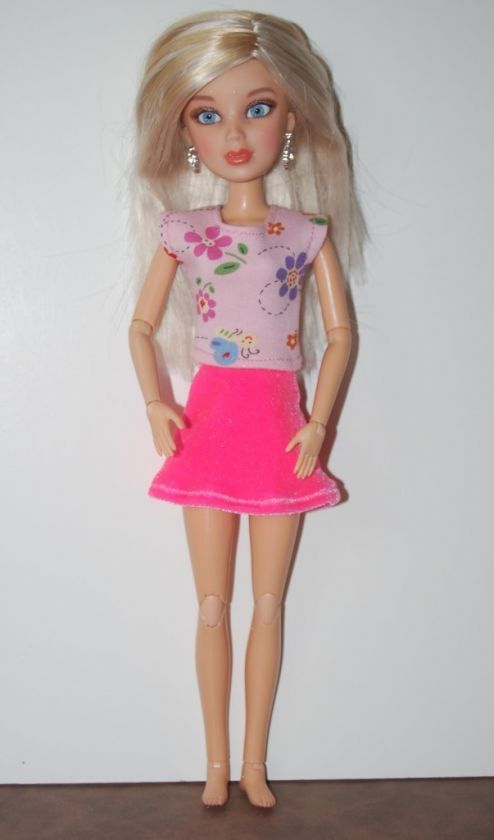 Doll Clothes handmade Barbie LIV Pink Skirt Set  