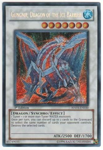 Gungnir, Dragon of the Ice Barrier HA03 EN030 M/NM 1st  