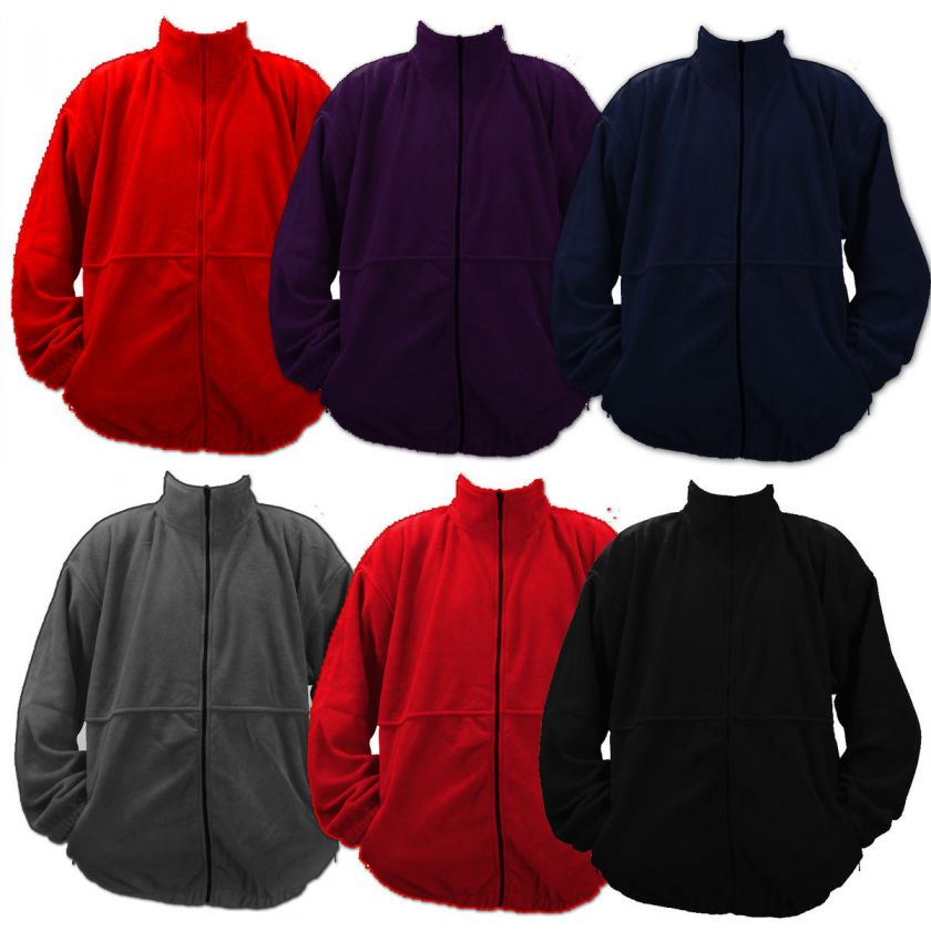 Fruit of the Loom Fleece Jacket Heavyweight Full Zip with two Zip 