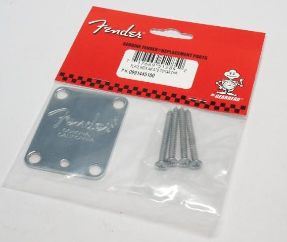 NEW Genuine FENDER Corona Neck Plate, w/ Microtilt  