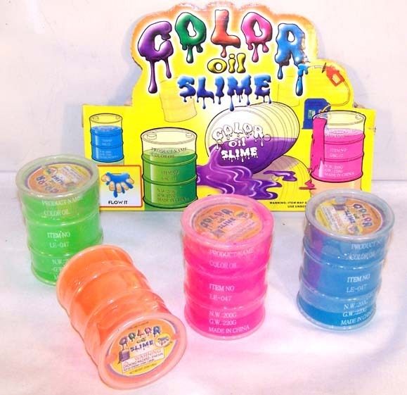 BARRELS COLOR OIL SLIME novelty toy item new slimmey  