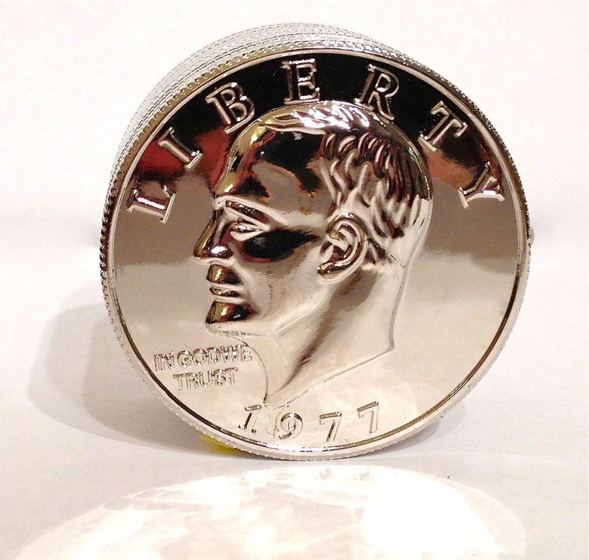   DOLLAR GRINDER XL Large Space Metal 3 Piece Grinder Herb Case Coin NEW