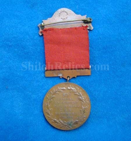 Pennsylvania Civil War Union Veterans G.A.R. GAR Reunion Medal Badge 