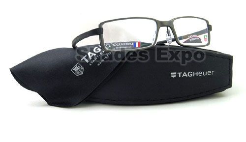 NEW TAG HEUER EYEGLASS OPTICAL TH 3703 BLACK TH3703 001  