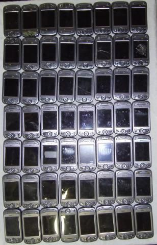 Lot of 60 HTC MOGUL XV6800 QWERTY Slider Cell Phone Touch Screen 