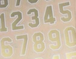 NEW ORLEANS SAINTS Football Helmet Numbers Decals FS  