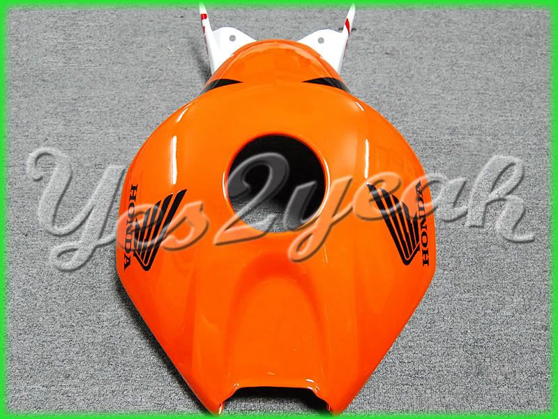 For Honda CBR1000RR 06 07 Orange Repsol Fairing 16N36  