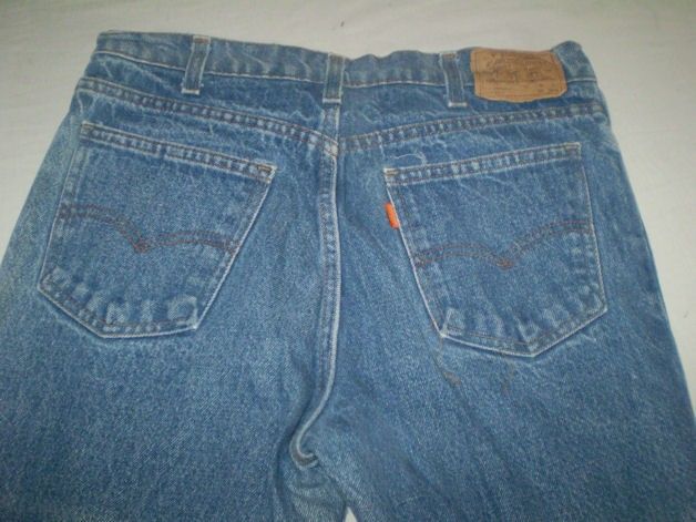 vtg Levis 581 orange tab faded jeans 33x26.5  