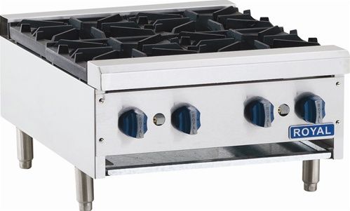 Hotplate , Gas, countertop, 12 wide, (2) 30,000 BTU open burners w 