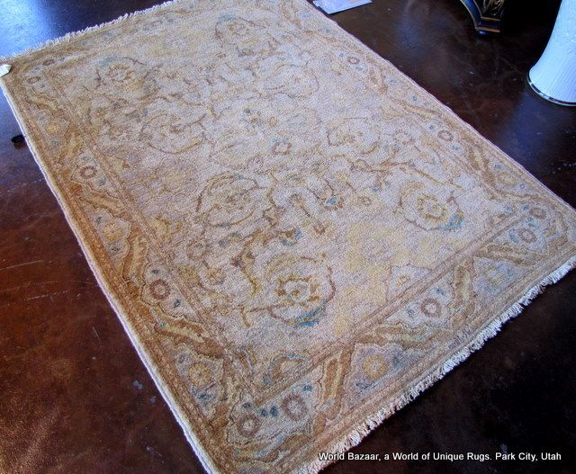 4x6 Peshawar Rug Chobi Beige Pakistani  