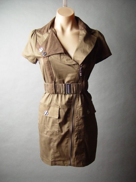 Brown Utility Vtg y 40s Uniform Military Army Surplus Belt Belted 