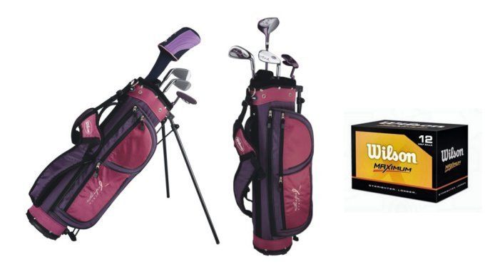   HOPE Junior Girls Golf Club Set w/ Bag + Balls 883813468720  