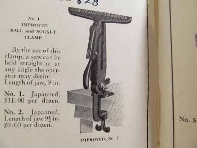   No 2 SAW VISE SHARPEN YOUR DOVETAIL BENCH SAWS EXCELLENT CLAMP