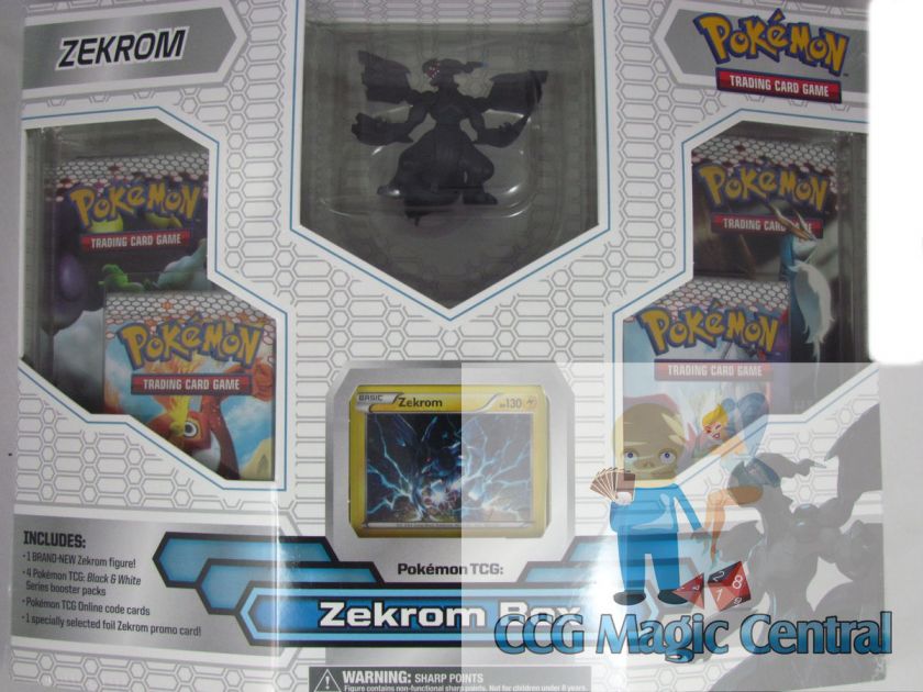 POKEMON TCG ZEKROM BOX WITH CODE CARDS BOOSTER PACKS ZEKROM FIGURE 