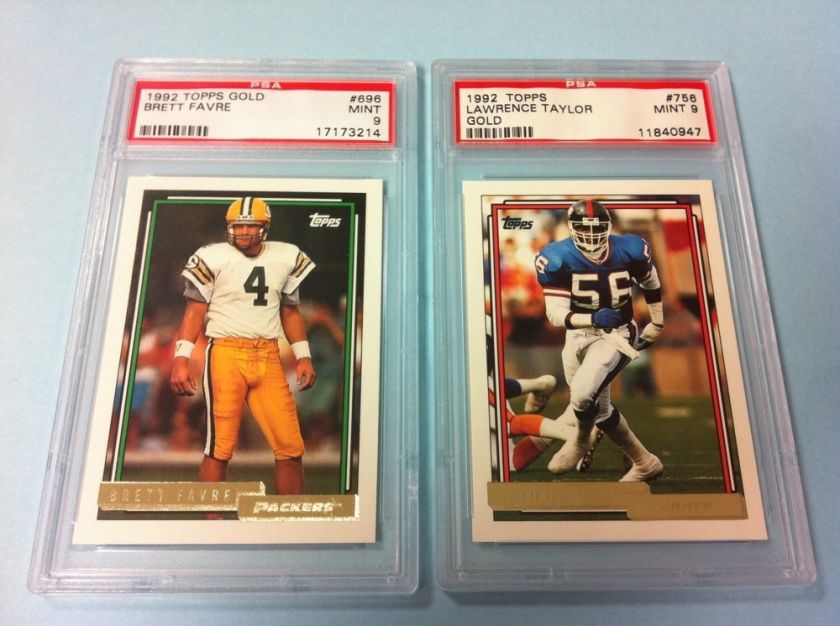   Complete GOLD Set BRETT FAVRE Green Bay Packers PSA 9 MINT  