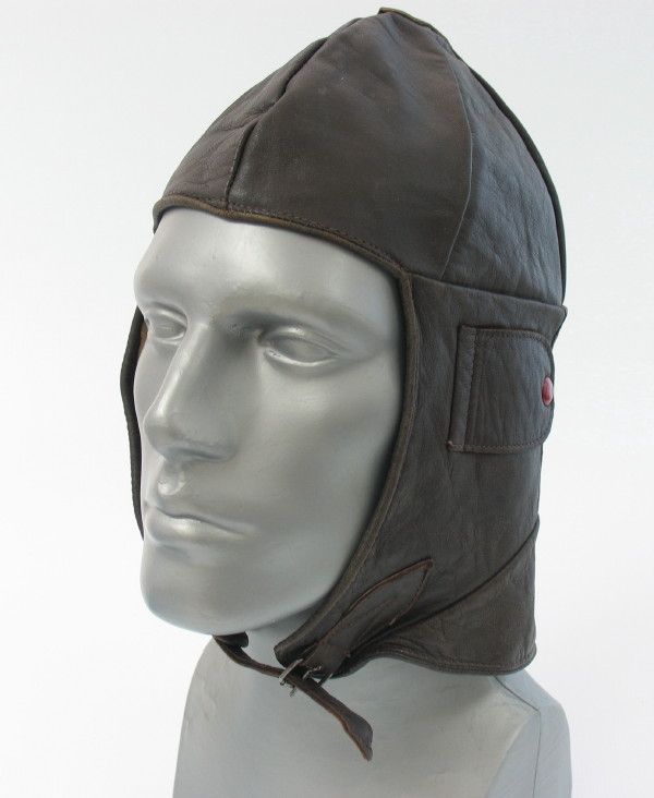 WW2 WWII ERA GERMAN AVIATOR PILOT LEATHER HELMET  