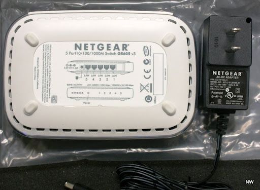 Netgear GS605 5 Port Gigabit Ethernet Switch 10x Faster 0606449035995 