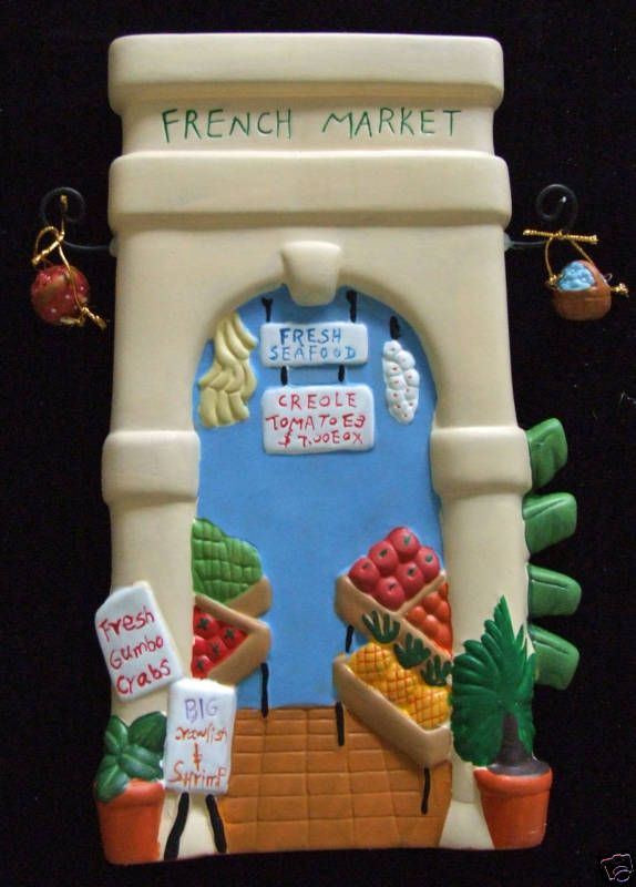 FRENCH QUARTER New Orleans Ceramic Art Hand Painted  