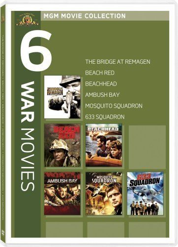 MGM 6 WAR FILMS New DVD Remagen Beach Red Ambush 633 883904230939 