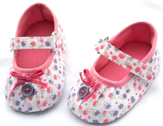 pink Mary Jane infant toddler baby girl shoes size 2 3 4  