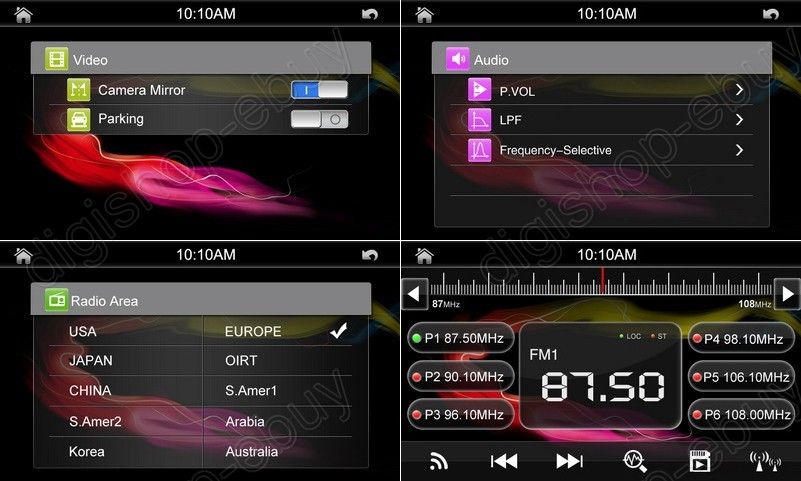 system type in dash enclosure type 2 din features tv