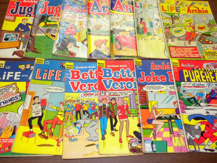 30 ARCHIE COMICS from the 1960s BETTY VERONICA REGGIE JUGHEAD LAUGH 