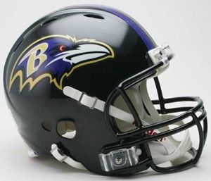 BALTIMORE RAVENS Authentic ON FIELD Football Helmet  