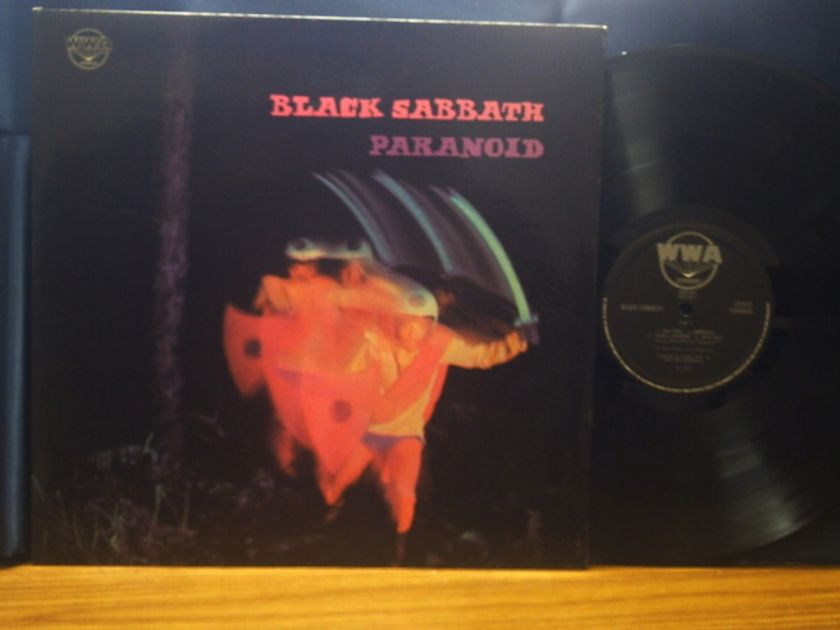 BLACK SABBATH Paranoid UK WWA Labels Rare LP  