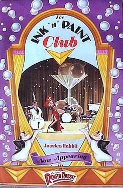 Jessica/Roger Rabbit Ink & Paint Club Poster ROLLED  