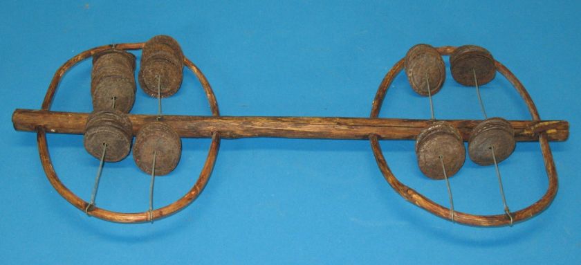 Antique African Musical Rattle Instrument c. 1920  