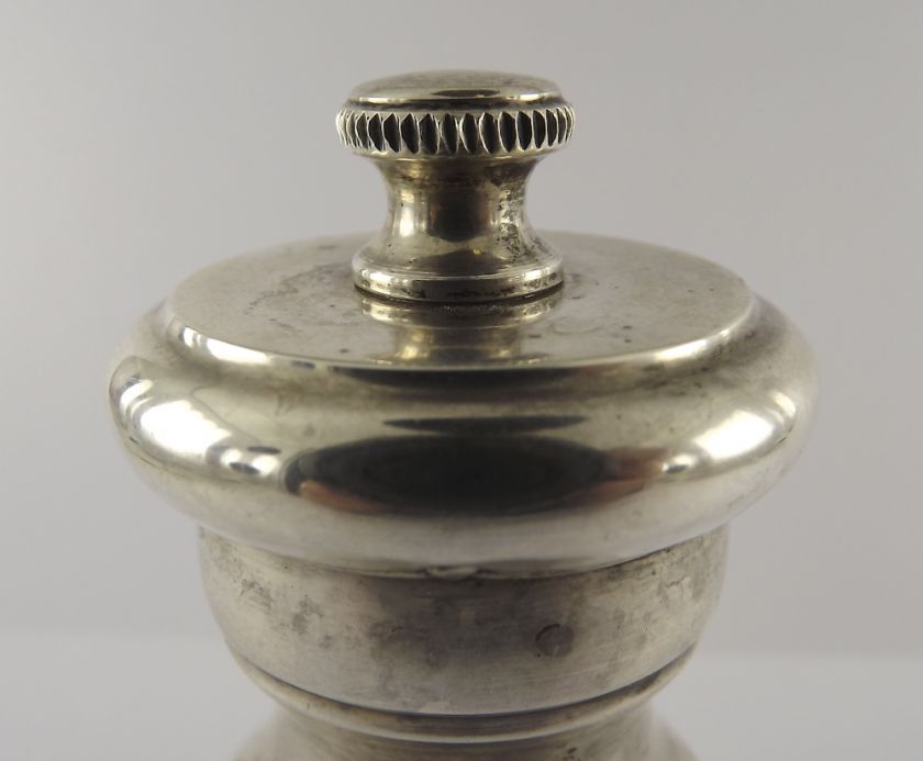 Unique Vintage Sterling Silver Pepper Grinder Made In Italy  