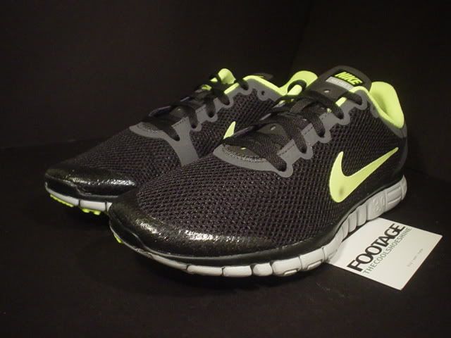 2010 Nike FREE 3.0 V2 BLACK VOLT YELLOW ANTHRACITE GREY DS NEW Sz 7 