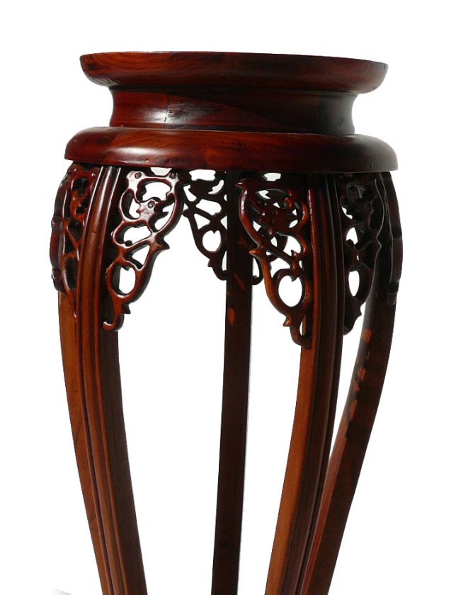 Chinese Round Dragon Motif 5 Legs Plant Stand ss813  