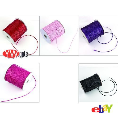   Ship Various Waxed Nylon Thread Necklace Cords Jewelry Making 2mm Dia