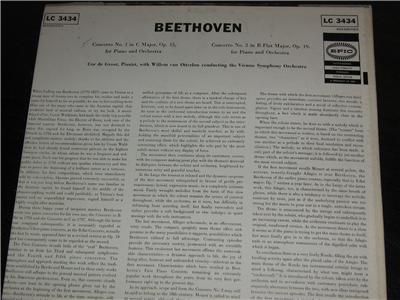 Epic LC 3434 Cor De Groot Van Otterloo Beethoven NM  LP  