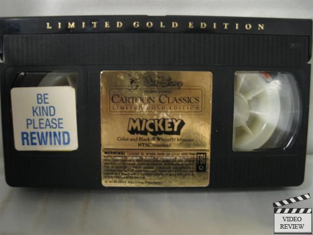 Mickey   Cartoon Classics Limited Gold Edition VHS  