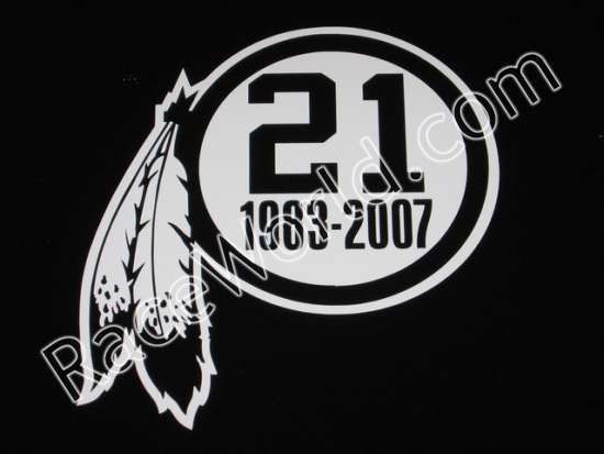 Sean Taylor #21 Washington Redskins Vinyl Sticker Decal  