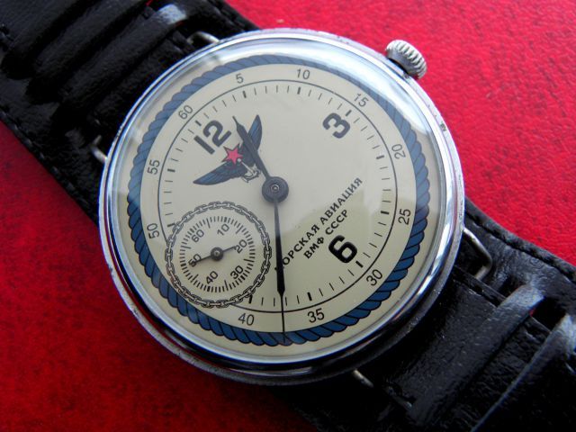 MOLNIJA STURMANSKIE NAVAL AVIATION 1950`s ZLATOUSTOVSKIE WATCH FACTORY 