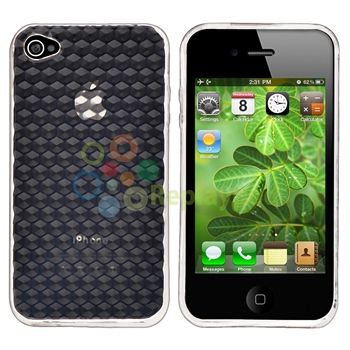 CABLE+SOFT CASE+CAR CHARGER+PRIVACY FILM for iPhone 4 G  