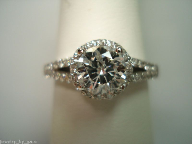 950 PLATINUM HAND MADE DIAMOND SEMI MOUNT RING  