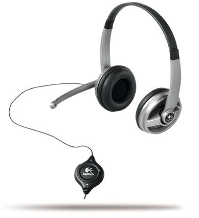Logitech ClearChat Premium Stereo PC Headset w/Microphone & Volume 