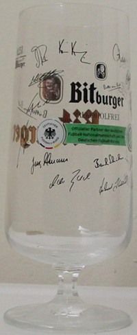 LIMITED BITBURGER POKAL EXCLUSIVE BEER GLASSES/PAIR /0.25L  