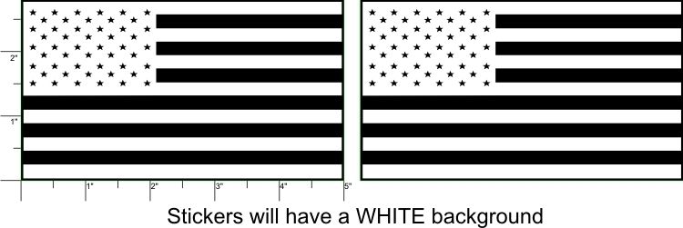 AMERICAN FLAG Vinyl Sticker Decals Different Colors  