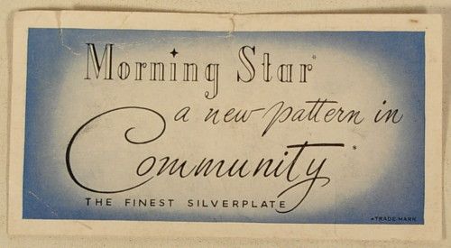 MORNING STAR ONEIDA COMMUNITY SERVICE FOR 8 SET & CHEST  