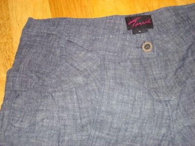   Casual Textured Gray Torrid Shorts Plus Size 14 Excellent Condition