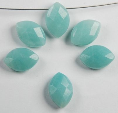 Natural ite 8mmx12mm Faceted Leaf Beads CB 059  