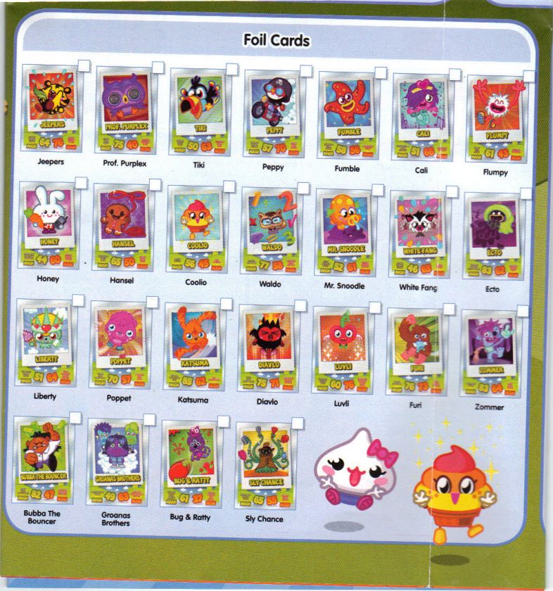 Moshi Monsters Mash Up Series 1 Mirror Foil Cards Choose From Menu 