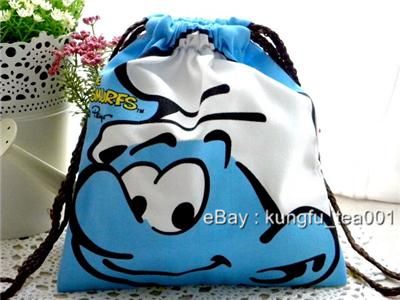 Peyo The Smurfs 2side Drawstring Multipurpose Bag   L04  