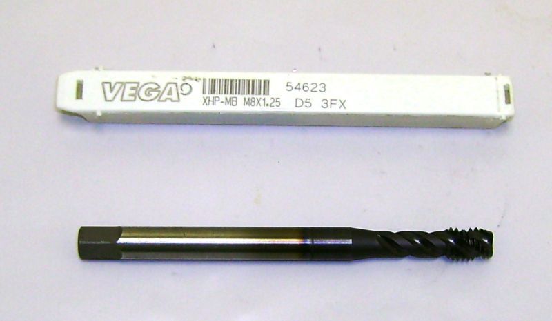 Vega XHP MB M8 x 1.25 TiCN Coated Bottoming Tap  