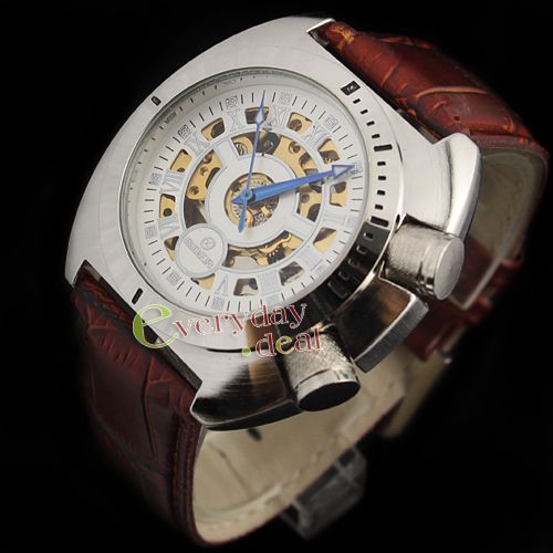 Men wrist watch, fashion cool designer.